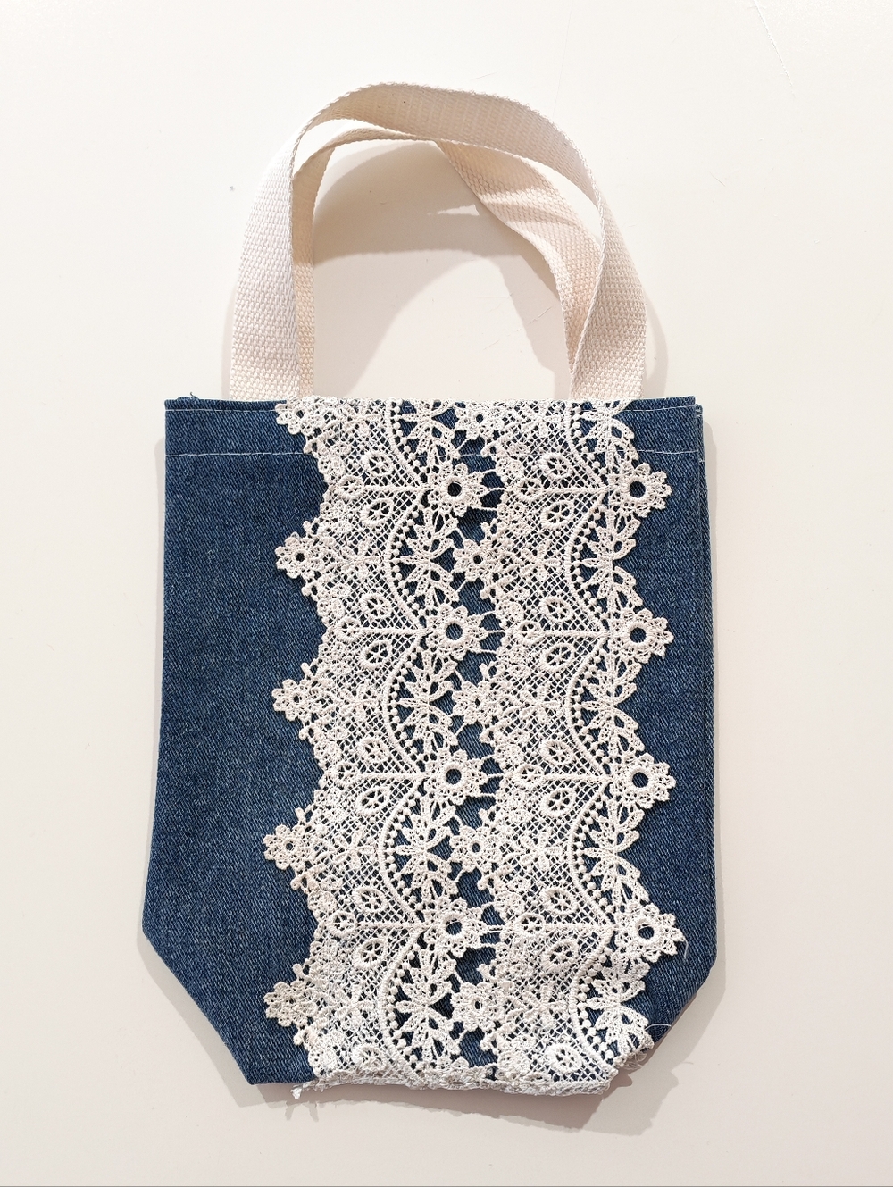 Handmade mini tote bag